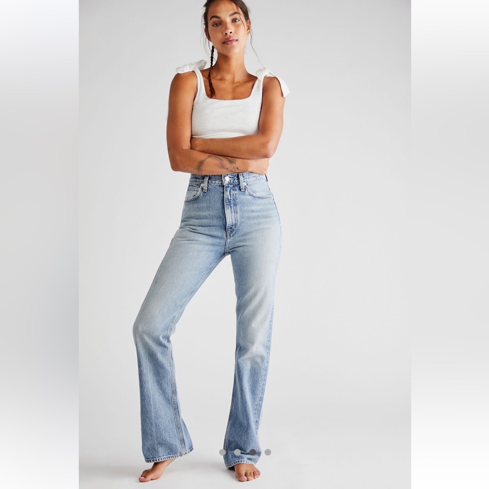 Only worn once AGOLDE Vintage Hi-Rise Flare Jeans